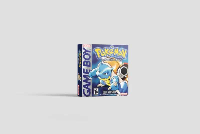 Pokemon Blue Version - Scatola di ricambio Game Boy, immagine 2