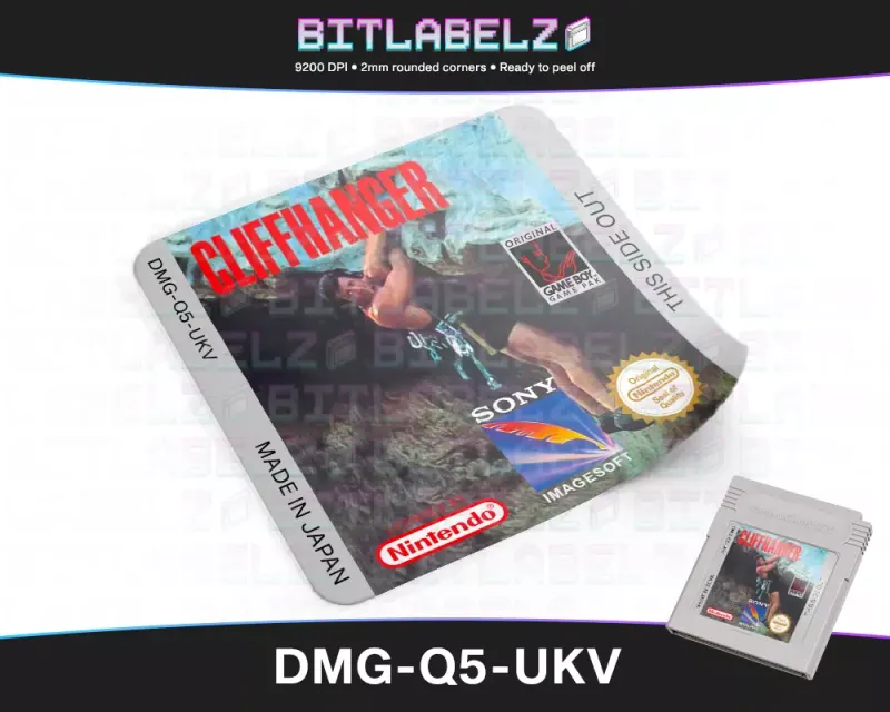 Cliffhanger - Etichetta Game Boy [DMG-Q5-UKV]