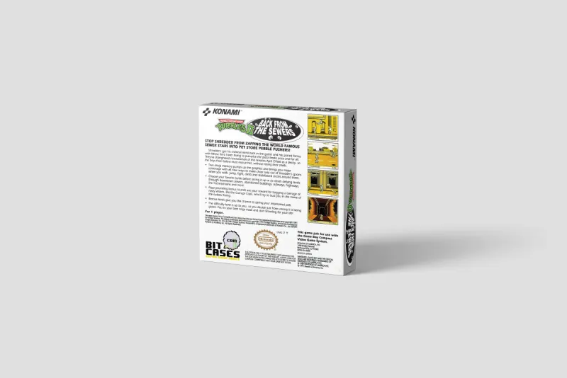 Teenage Mutant Ninja Turtles II: Back from the Sewers - Caja de repuesto Game Boy, imagen 3