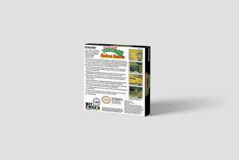 Teenage Mutant Ninja Turtles III: Radical Rescue - Caja de repuesto Game Boy, imagen 3