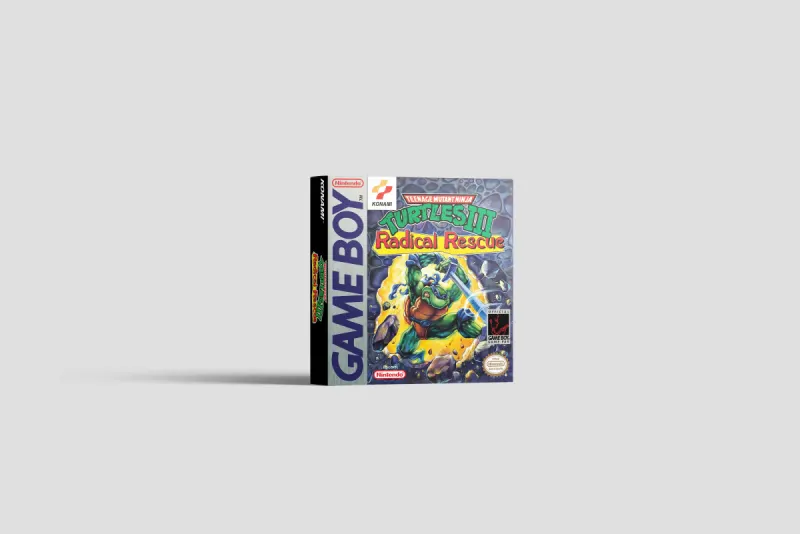 Teenage Mutant Ninja Turtles III: Radical Rescue - Caja de repuesto Game Boy, imagen 2