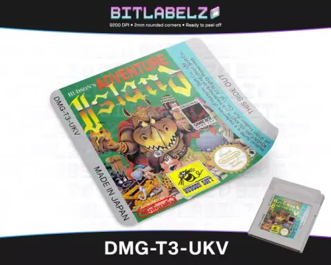 Adventure Island - Étiquette Game Boy [DMG-T3-UKV]