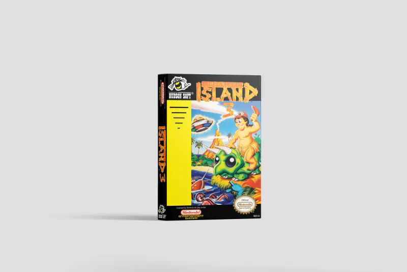 Adventure Island 3 - Boîte de remplacement Nintendo NES, image 2
