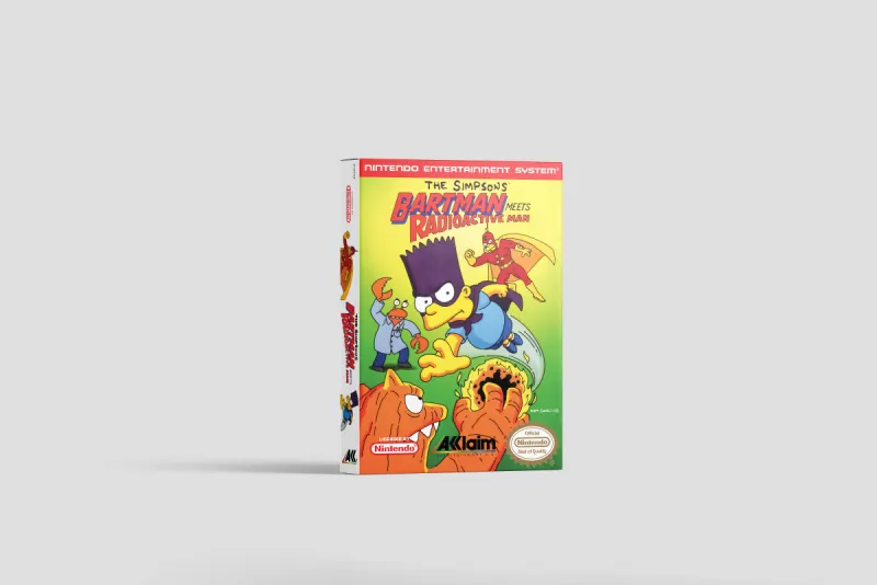 The Simpsons: Bartman Meets Radioactive Man - Boîte de remplacement Nintendo NES, image 2