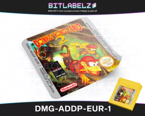 Donkey Kong Land II - Étiquette Game Boy [DMG-ADDP-EUR-1]