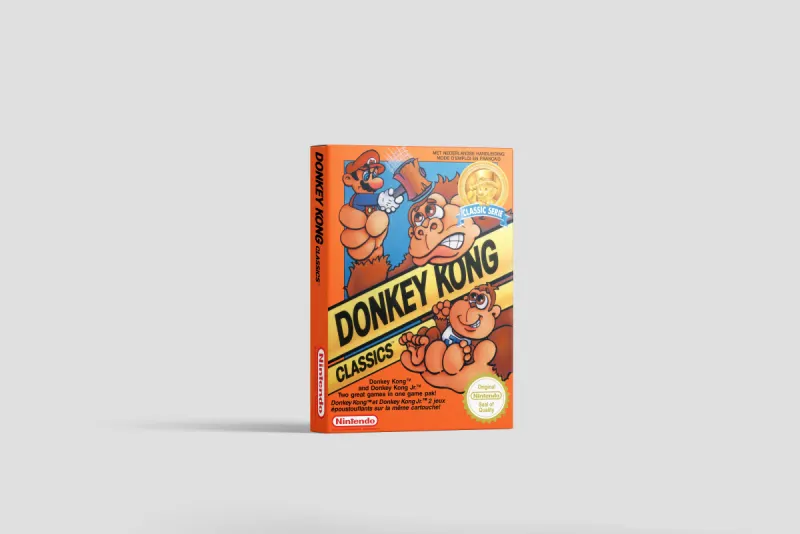 Donkey Kong Classics - Scatola di ricambio Nintendo NES, immagine 2