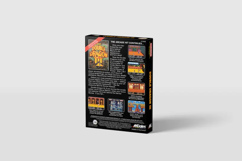 Double Dragon III: The Sacred Stones - Caja de repuesto Nintendo NES, imagen 3