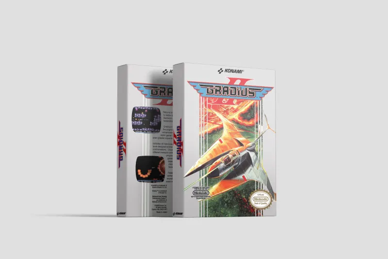 Gradius II - Scatola di ricambio Nintendo NES