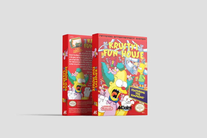 Krusty's Fun House - Scatola di ricambio Nintendo NES