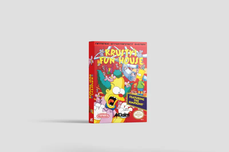 Krusty's Fun House - Scatola di ricambio Nintendo NES, immagine 2