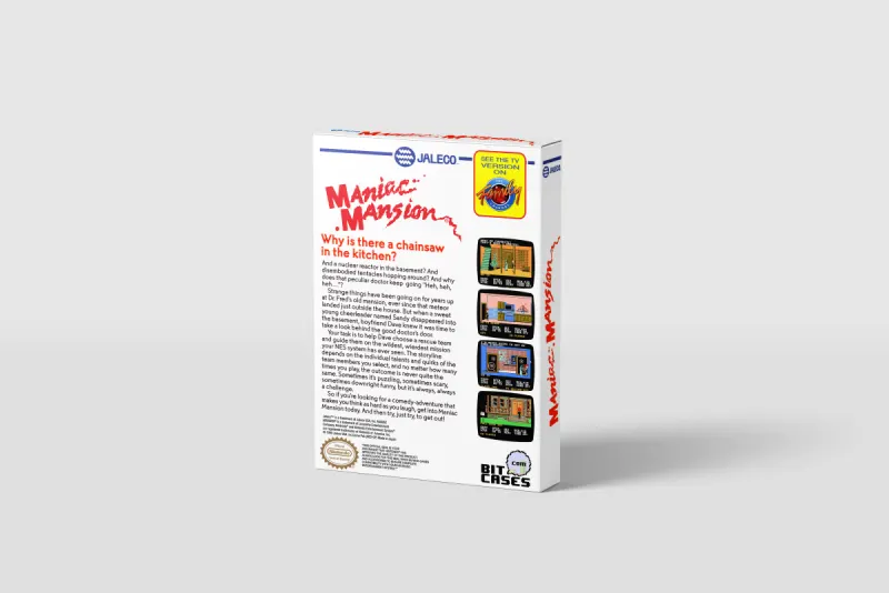 Maniac Mansion - Boîte de remplacement Nintendo NES, image 3