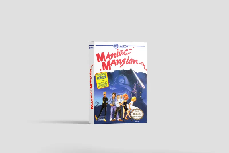 Maniac Mansion - Boîte de remplacement Nintendo NES, image 2