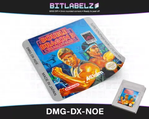Double Dragon III: The Arcade Game - Etichetta Game Boy [DMG-DX-NOE]