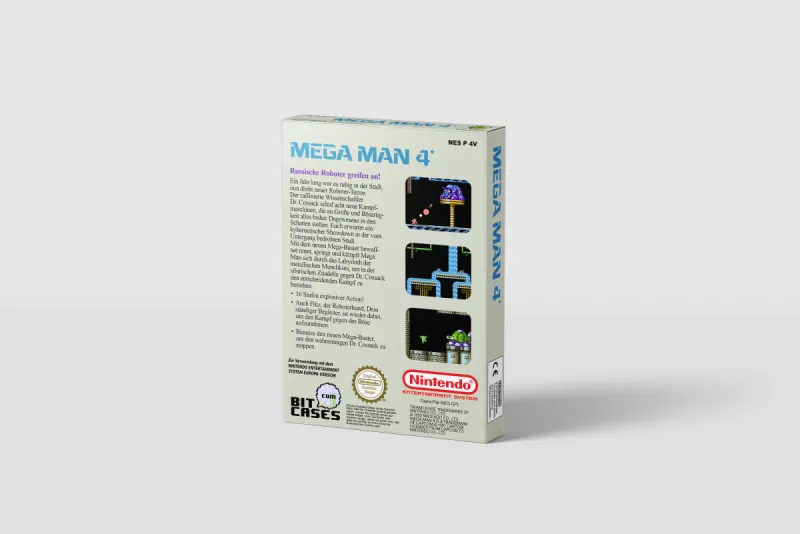 Mega Man 4 - Boîte de remplacement Nintendo NES, image 3