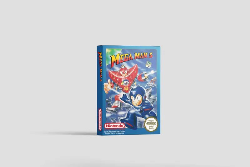 Mega Man 5 - Boîte de remplacement Nintendo NES, image 2