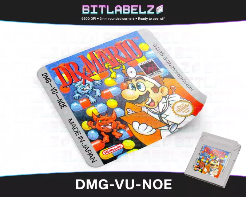 Dr. Mario - Étiquette Game Boy [DMG-VU-NOE]
