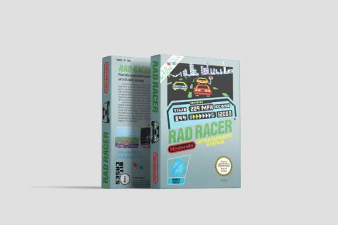 Rad Racer - Boîte de remplacement Nintendo NES