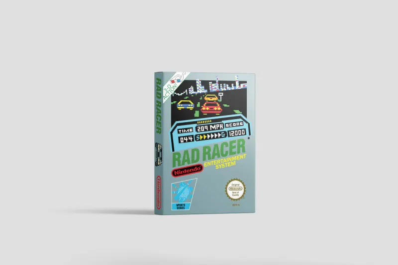 Rad Racer - Boîte de remplacement Nintendo NES, image 2