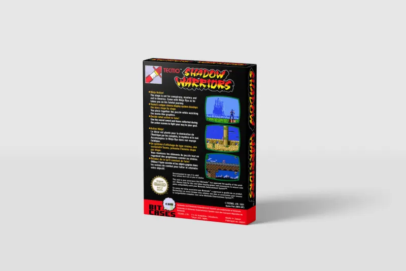 Shadow Warriors: Ninja Gaiden - Boîte de remplacement Nintendo NES, image 3