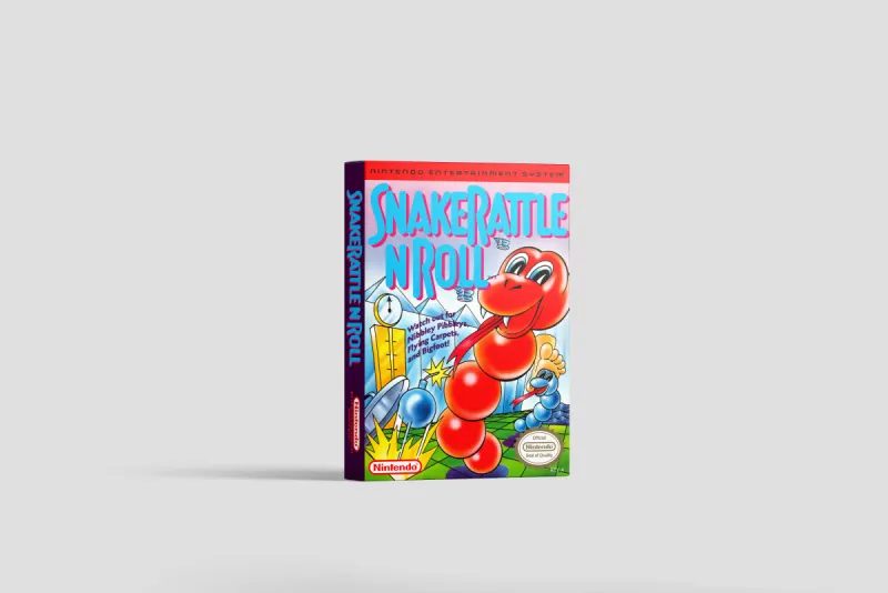 Snake Rattle ’n’ Roll - Boîte de remplacement Nintendo NES, image 2