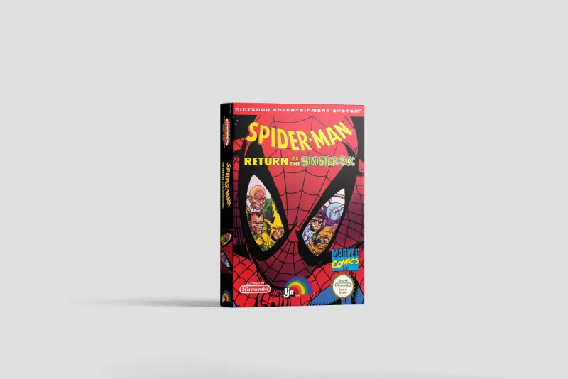 Spider-Man: Return of the Sinister Six - Boîte de remplacement Nintendo NES, image 2