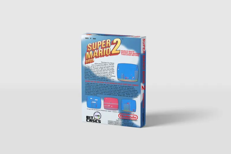 Super Mario Bros. 2 - Boîte de remplacement Nintendo NES, image 3
