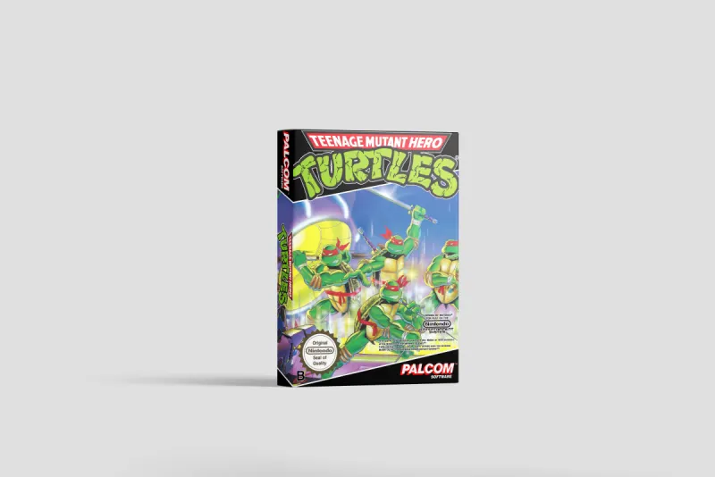 Teenage Mutant Hero Turtles - Boîte de remplacement Nintendo NES, image 2