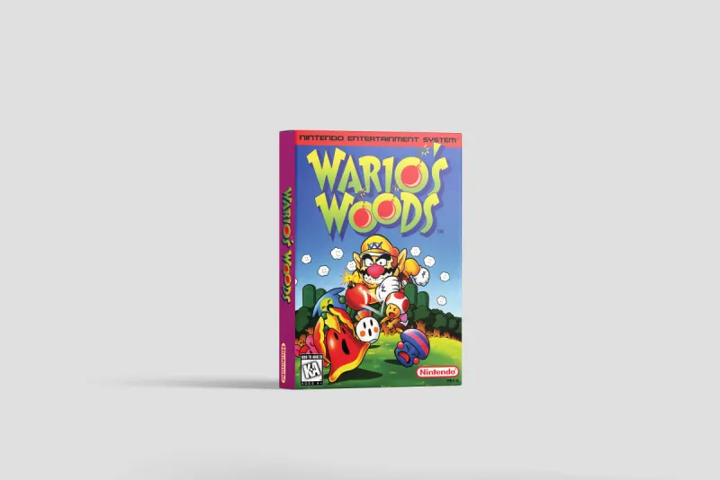 Wario's Woods - Boîte de remplacement Nintendo NES, image 2
