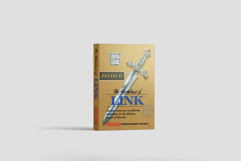 Zelda II: The Adventure of Link - Scatola di ricambio Nintendo NES, immagine 2