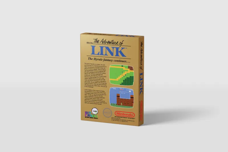 Zelda II: The Adventure of Link - Scatola di ricambio Nintendo NES, immagine 3