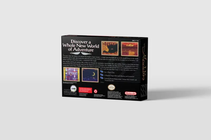 Aladdin - Scatola di ricambio Super Nintendo, immagine 3