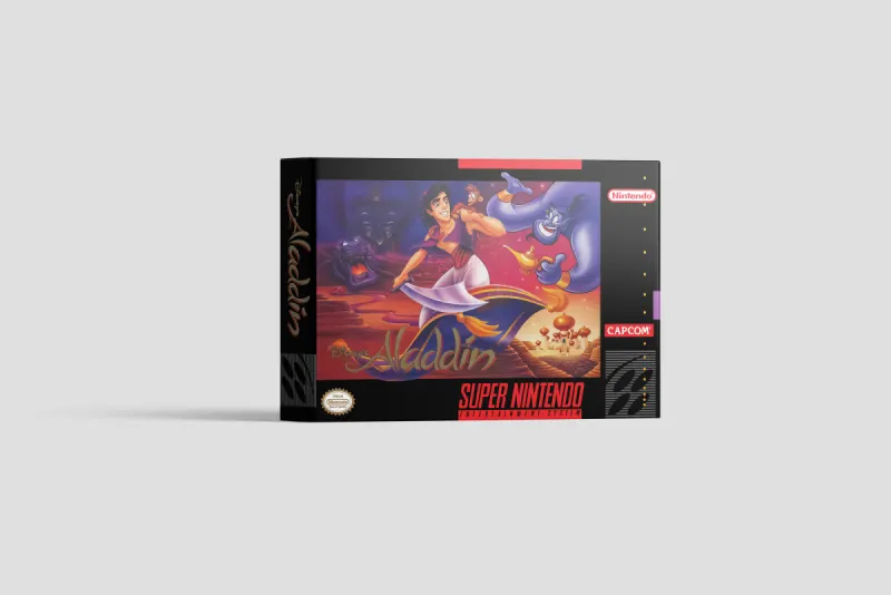 Aladdin - Scatola di ricambio Super Nintendo, immagine 2