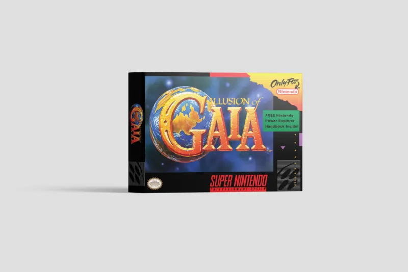Illusion of Gaia - Boîte de remplacement Super Nintendo, image 2