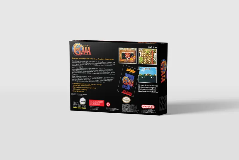 Illusion of Gaia - Boîte de remplacement Super Nintendo, image 3