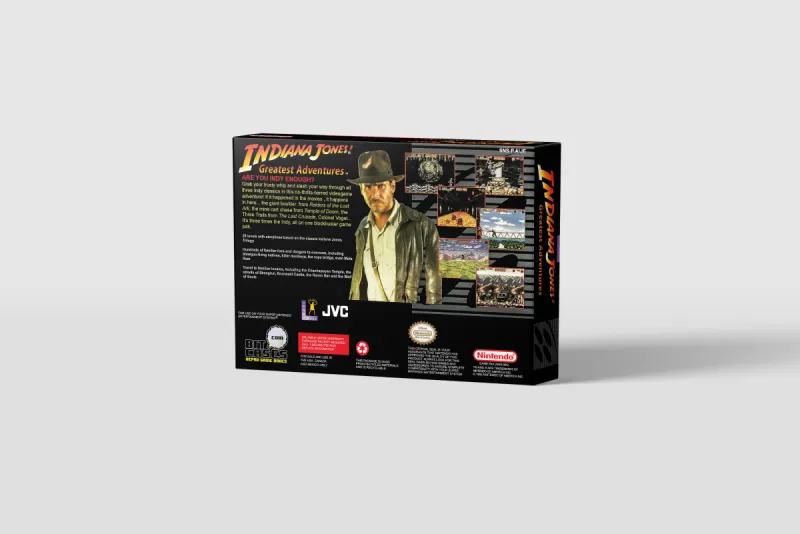 Indiana Jones’ Greatest Adventures - Boîte de remplacement Super Nintendo, image 3