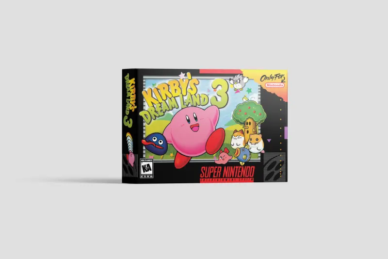 Kirby's Dream Land 3 - Boîte de remplacement Super Nintendo, image 2