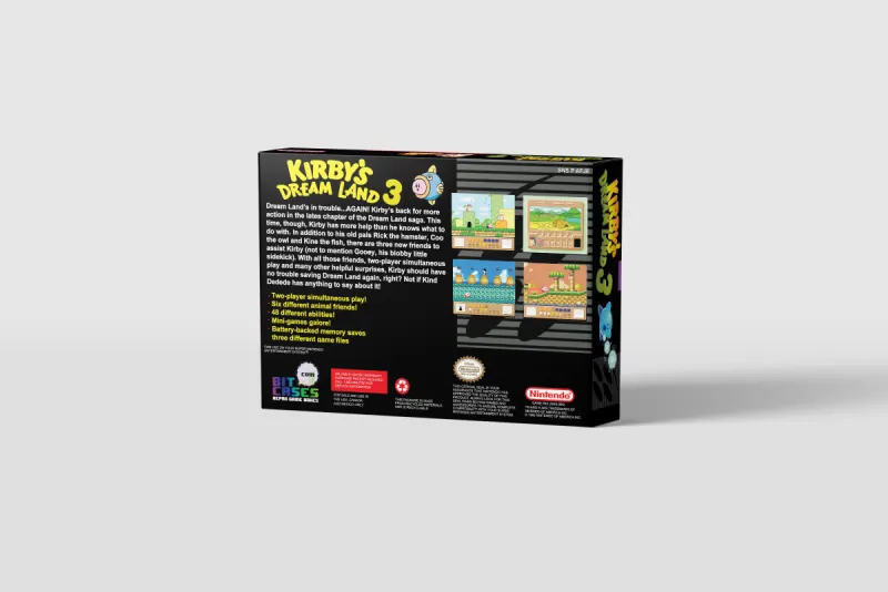 Kirby's Dream Land 3 - Boîte de remplacement Super Nintendo, image 3
