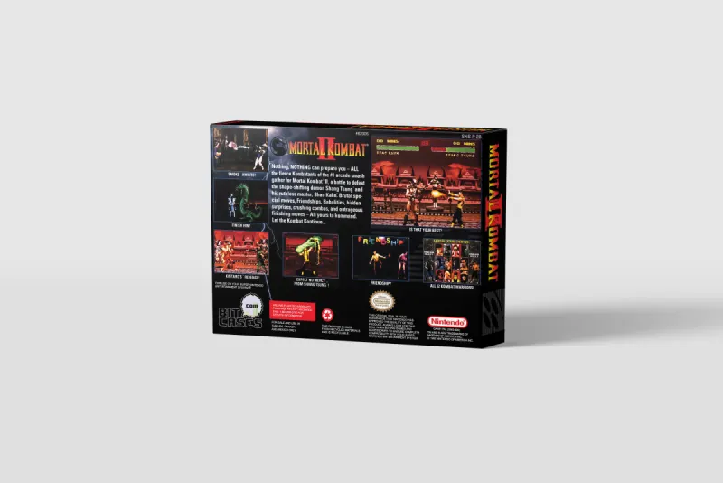 Mortal Kombat II - Boîte de remplacement Super Nintendo, image 3