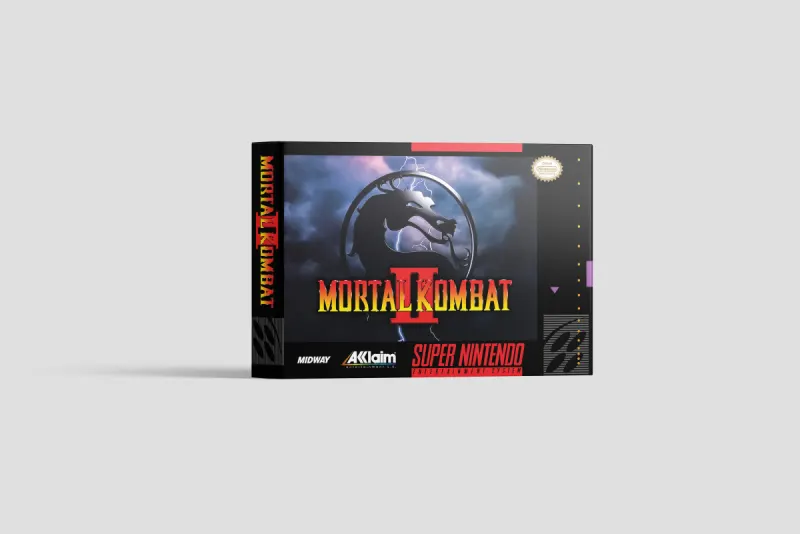 Mortal Kombat II - Boîte de remplacement Super Nintendo, image 2