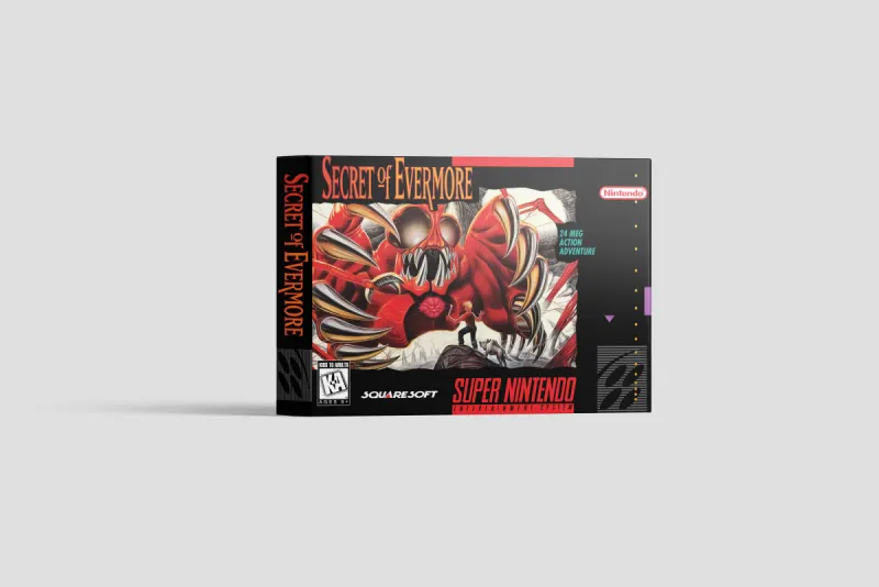 Secret of Evermore - Boîte de remplacement Super Nintendo, image 2