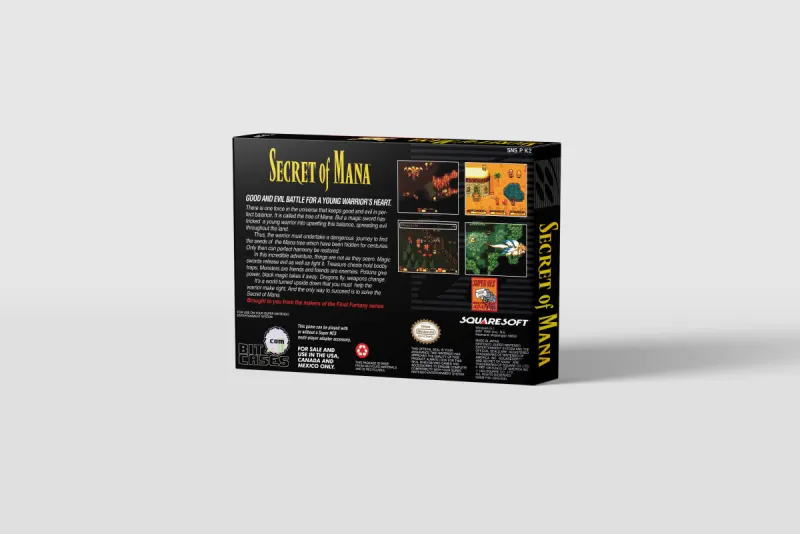 Secret of Mana - Boîte de remplacement Super Nintendo, image 3