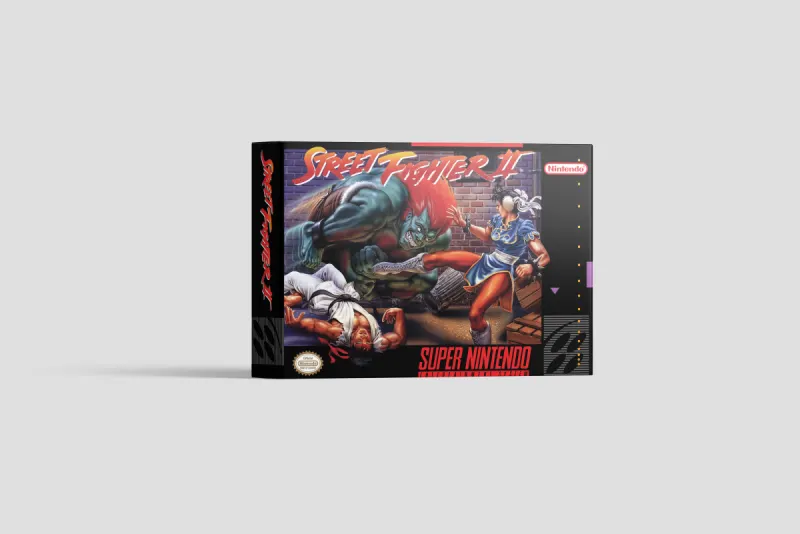 Street Fighter II - Boîte de remplacement Super Nintendo, image 2