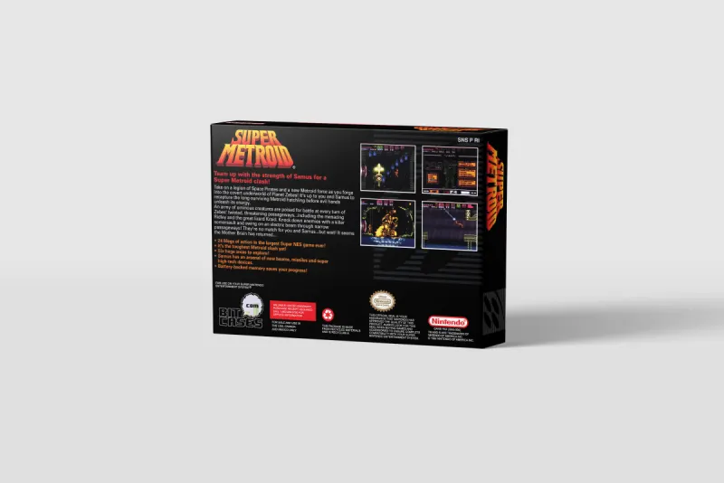 Super Metroid - Scatola di ricambio Super Nintendo, immagine 3