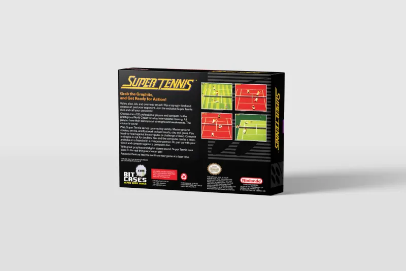 Super Tennis - Boîte de remplacement Super Nintendo, image 3
