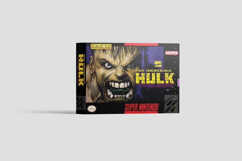 The Incredible Hulk - Boîte de remplacement Super Nintendo, image 2