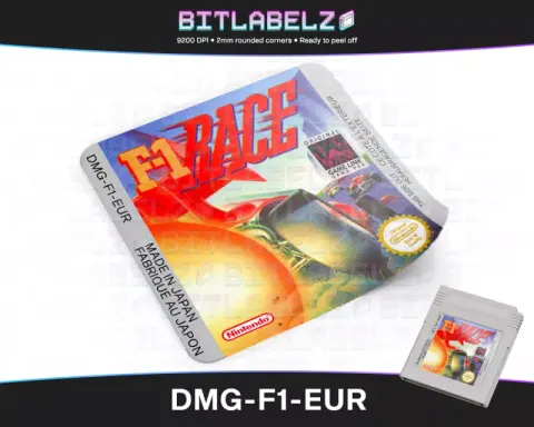 F-1 Race - Étiquette Game Boy [DMG-F1-EUR]