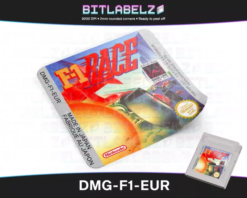 F-1 Race - Etichetta Game Boy [DMG-F1-EUR]