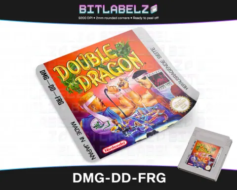 Double Dragon - Etichetta Game Boy [DMG-DD-FRG]