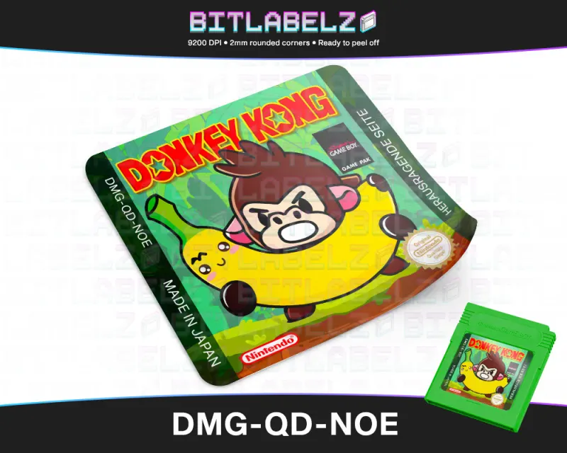 Donkey Kong - Étiquette Game Boy custom [DMG-QD-NOE]