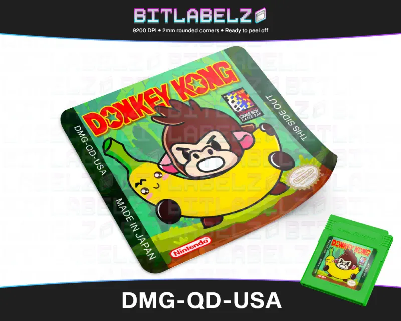 Donkey Kong - Étiquette Game Boy custom [DMG-QD-USA]